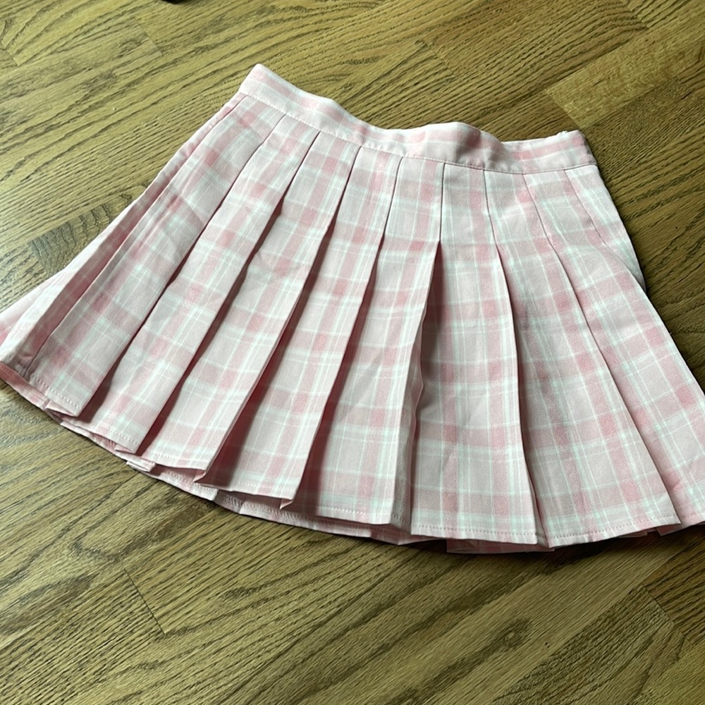 Pink Plaid skirt
